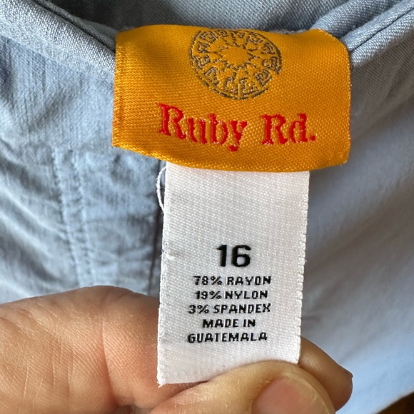 Ruby Rd. Women's Blue Shorts - Picture 2 of 6